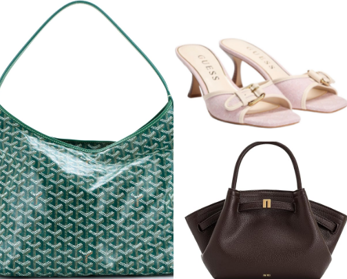 Dream handbags and shoes cover photo collage