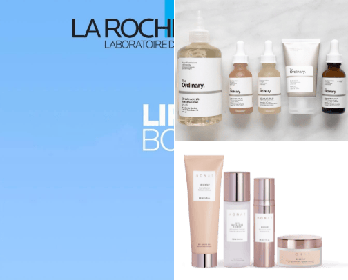 Skincare cover photo collage