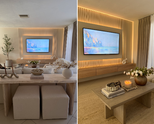 Living Room Decor ✨🤍 cover photo collage