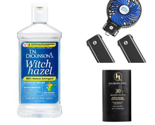 Summer must have products for the sweaty girls cover photo collage