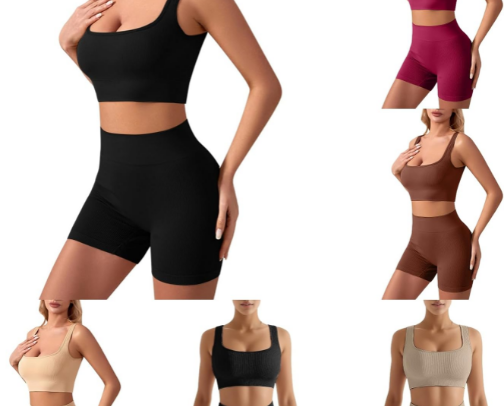 Matching Activewear Sets cover photo collage