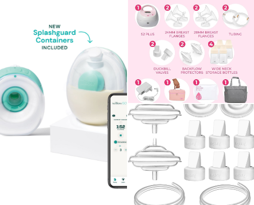Breastfeeding/pumping essentials as a second time mom cover photo collage