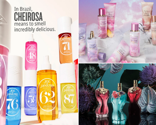 fragrances cover photo collage