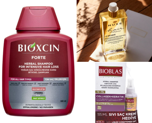 Hair care, products that helps repair the damage cover photo collage