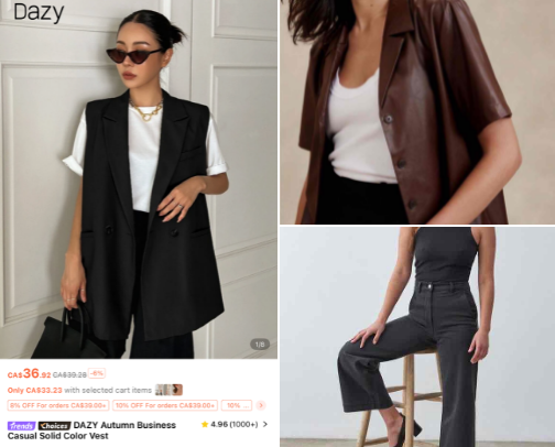 Business casual office wear cover photo collage