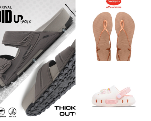 Casual Slip-On Sandals – Light & Comfortable cover photo collage