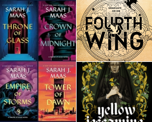Page Turners and TBR cover photo collage