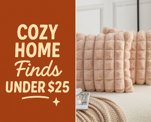 Cozy Home Finds Under $25 (That Feel Expensive) cover photo collage