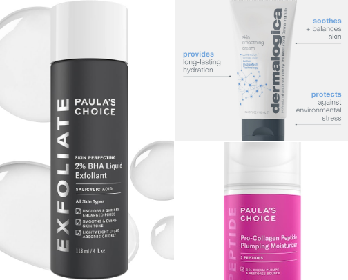 Holy Grail Skincare for acne prone skin in your 20’s! cover photo collage