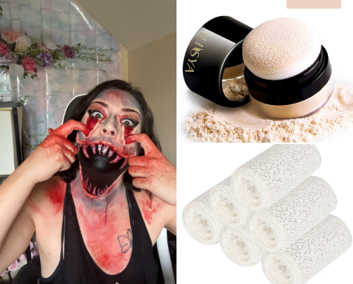 Monster mouth look cover photo collage