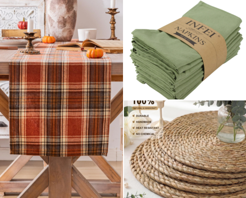 An Easy Thanksgiving Table — Finds Under $30 cover photo collage