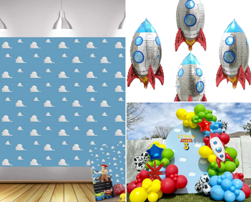 Toy Story Party Decor cover photo collage