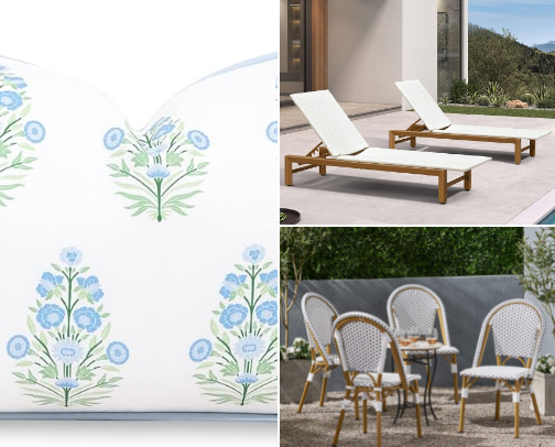 Spring Patio Furniture cover photo collage