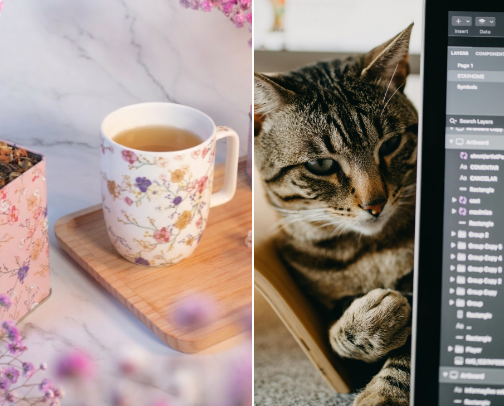 Make your home office your happy place cover photo collage