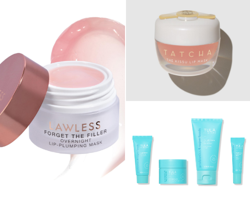 My favorite lip masks, oils and balms 👄 cover photo collage