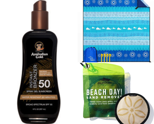 Beach Essentials🏖️☀️ cover photo collage