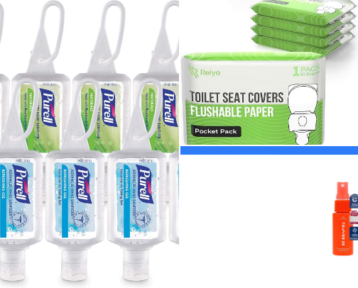 The Germaphobe's Travel Kit cover photo collage