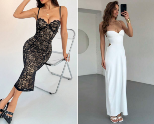 “Elegant Dresses From Popular Brands – Best Style Picks”❤️ cover photo collage