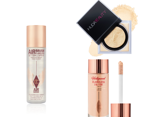 High end makeup cover photo collage