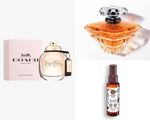 Perfumes and body mist cover photo collage