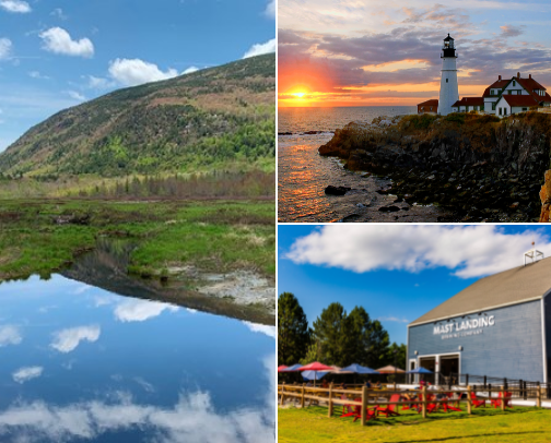 Travel Destination - Maine (Bar Harbor and Portland) cover photo collage