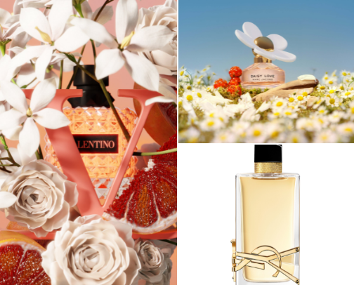 My most complimented fragrances cover photo collage