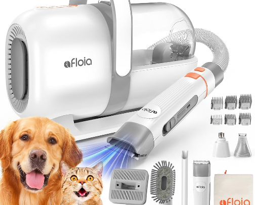 Dog grooming vaccum kit cover photo collage
