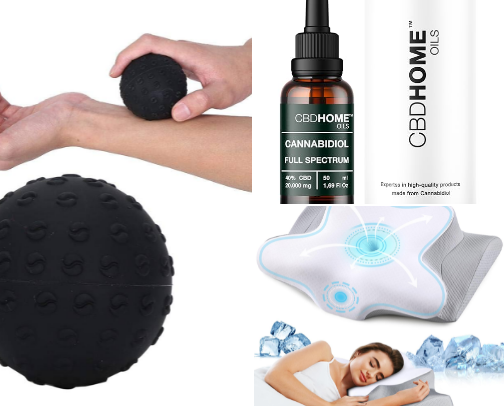 Self Care items from a Massage Therapist cover photo collage