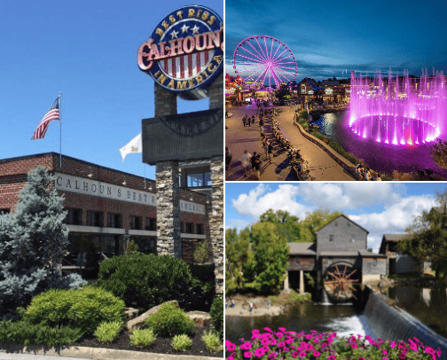 Things to do in and around Pigeon Forge Tennessee cover photo collage