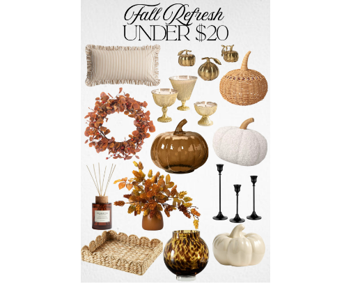 Fall Decor Under $20 cover photo collage
