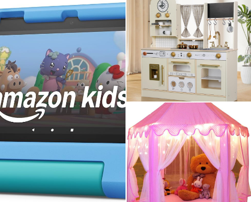 Tablet for kids cover photo collage