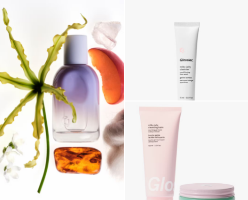 Glossier cover photo collage