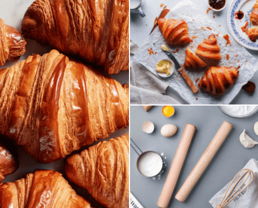 Croissants for beginners cover photo collage