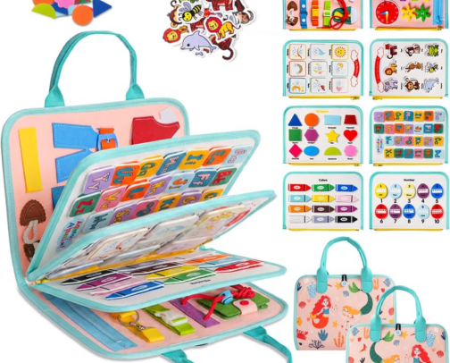 ✈️ 17 Toddler Travel Toys That Saved Our Trips (Quiet & Mess-Free) cover photo collage