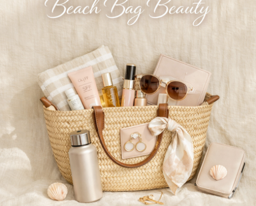 👜WHAT'S IN MY BEACH BAG? cover photo collage