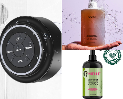 The EVERYTHING shower cover photo collage