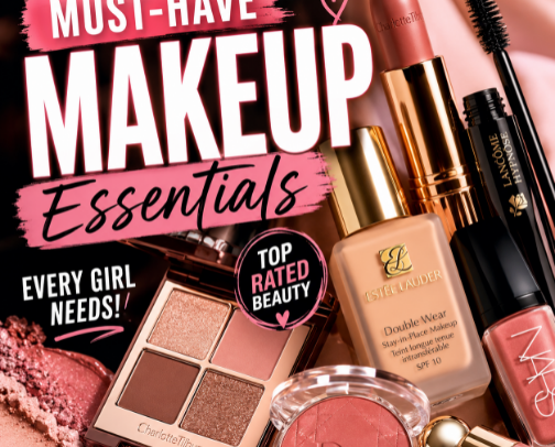 Just the makeup I actually use every day cover photo collage