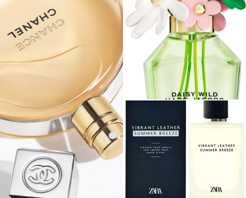 Curated luxury beauty wardrobe cover photo collage