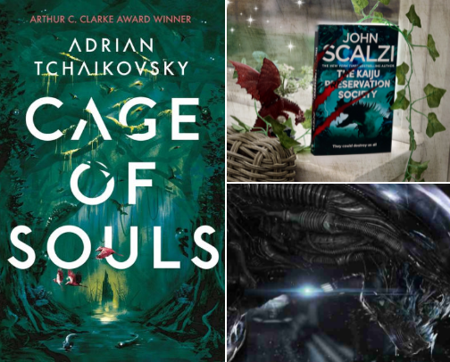 My Fantasy, Dystopian, Sci-fi & Cosmic Horror Faves ✨🛸📚 cover photo collage