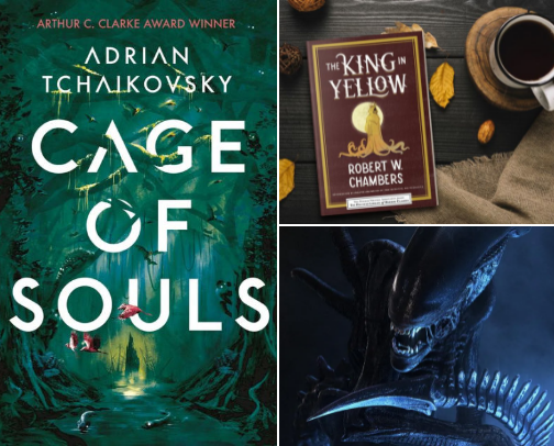 My Fantasy, Dystopian, Sci-fi & Cosmic Horror Faves ✨🛸📚 cover photo collage