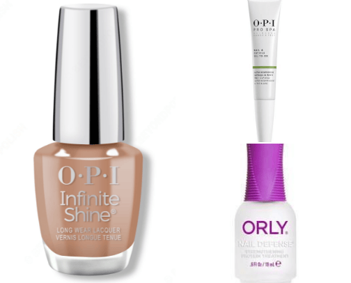 Nail polishes and other nail products cover photo collage