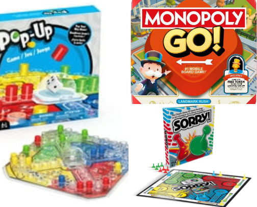Game Boards and Toys cover photo collage