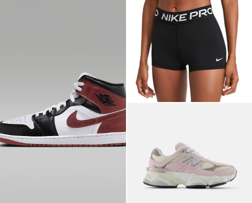 Shoes and outfits cover photo collage