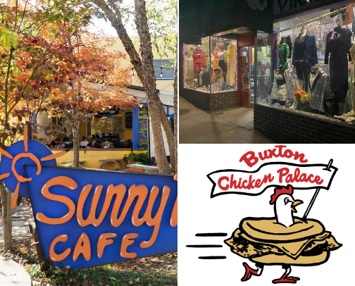 Passing Through Asheville cover photo collage