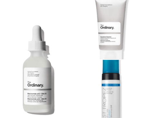 Skin care cover photo collage