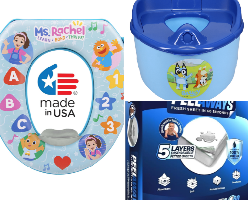 Potty training essentials cover photo collage