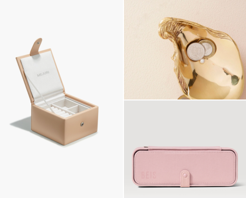 Jewelry Storage That Stops Tangles: Boxes, Travel Cases, Ring Dishes & Stands cover photo collage