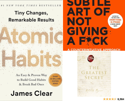 Books that I recommend cover photo collage
