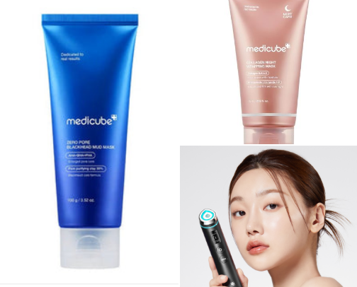 Medicube and facial radiance cover photo collage