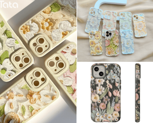 The best quality phone case | floral edition cover photo collage